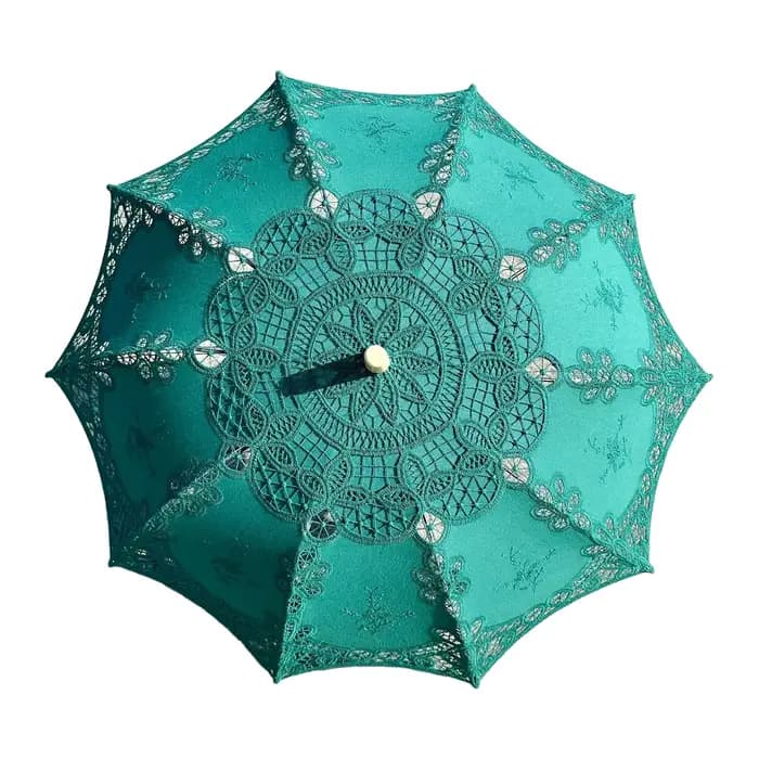 Parasol brodé en dentelle