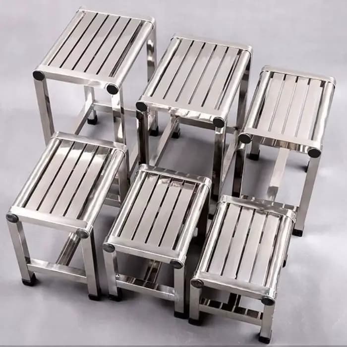 Tabouret épais en acier inoxydable, Tabouret de cueillette de légumes, tabourets bas imperméables en