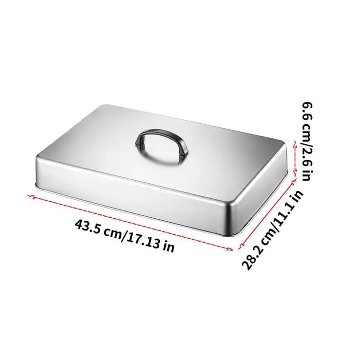 Couvercle de poêle en acier inoxydable pour barbecue, burgers, sandwichs, steak, couvercle de casser