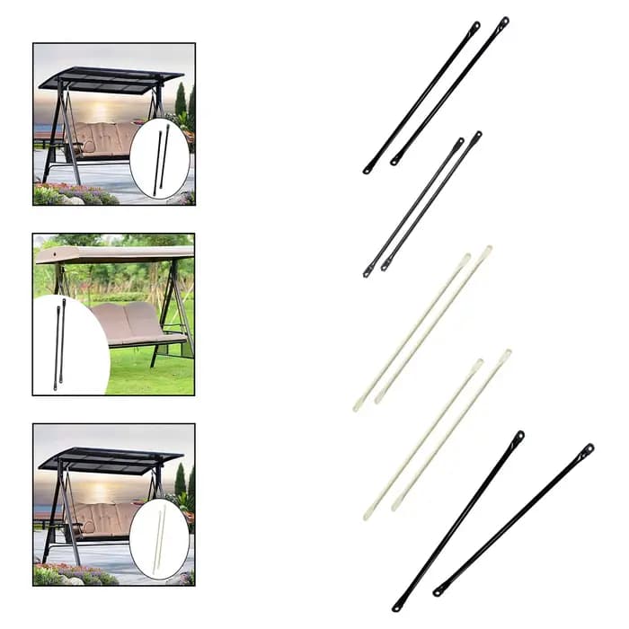 Barre de remplacement pour balançoire, tige métallique robuste, accessoires de balançoire d'extérieu
