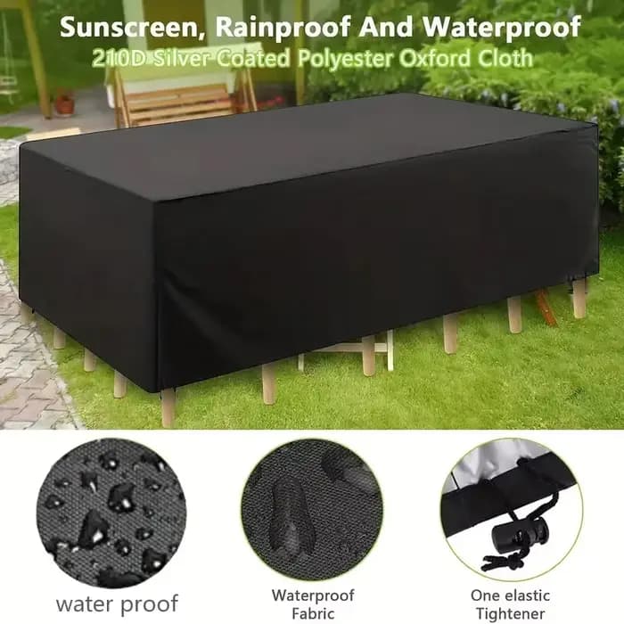 Housse de protection en tissu Oxford 210D pour Table de jardin