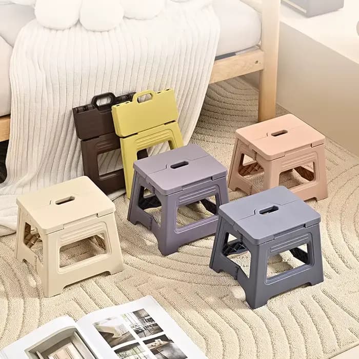 Tabouret pliant portable d'extérieur, petit tabouret en plastique, tabouret de pêche, tabouret de co