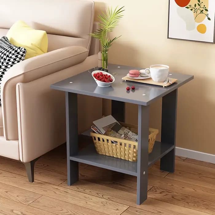Table d'appoint Double couche en bois, petite Table d'appoint pour canapé, maison, salon, petit appa