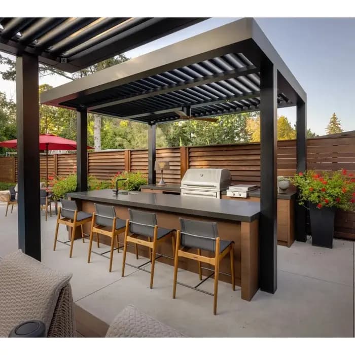 Cuisine extérieure avec armoire BBQ en acier inoxydable de qualité supérieure