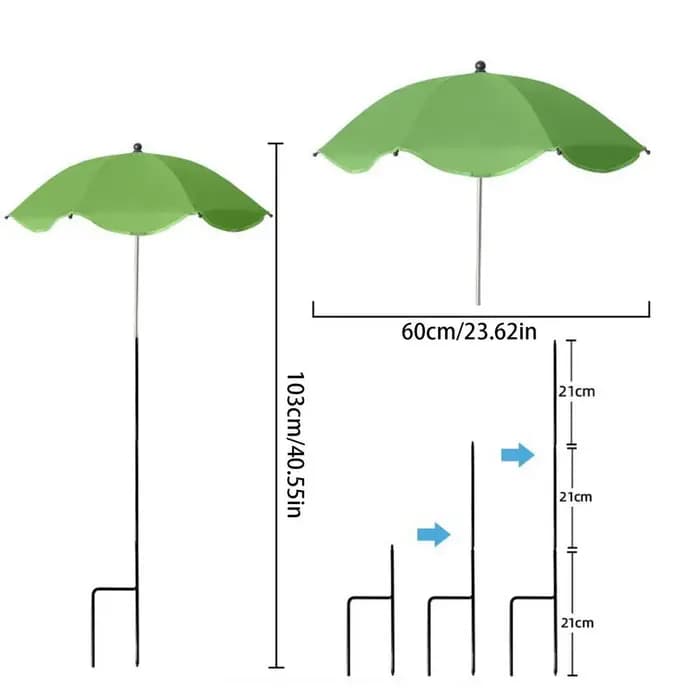 Parasol de protection pour plantes double couche, grand, imperméable, avec piquets, pour jardin, ext