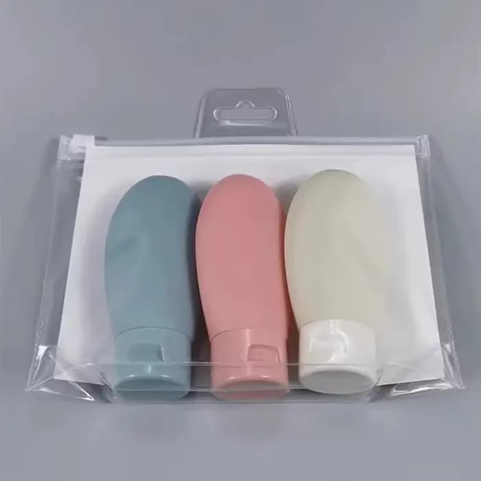4 pièces/ensemble bouteille rechargeable 60ml récipient de Lotion souple Tube à presser bouteille vi