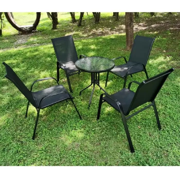 Chaises de jardin pliantes en acier et tissu Teslin, dossier haut, chaise de balcon, chaise de campi