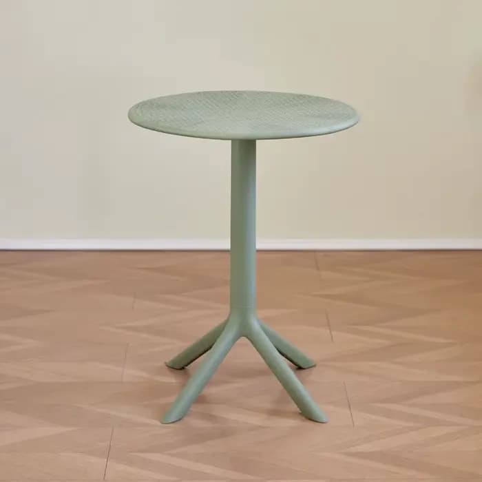 Petite Table ronde de styliste pour loisirs en plein air, service à thé en plastique, Table basse de