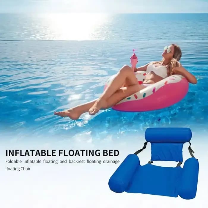 Hamac flottant pliable - Matelas gonflable pour piscine