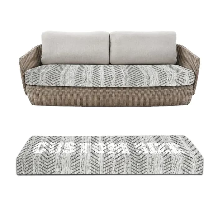 Coussins de banc longs, siège de chaise, canapé, siège, baie vitrée, coussin décoratif 50D, coussin personnalisé hautement élastique