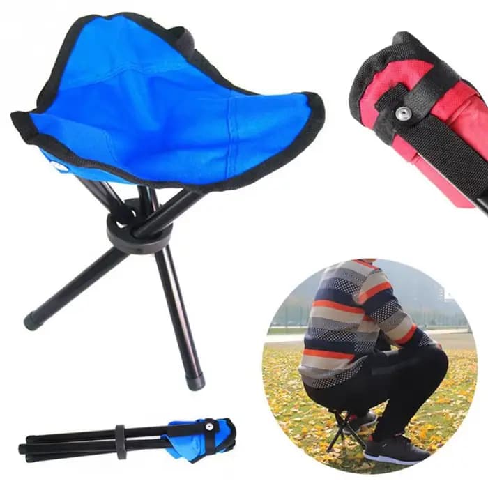 Petit tabouret triangulaire pliant d'extérieur, chaises de pêche, bancs multifonctions de Camping, t
