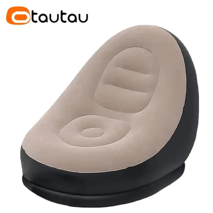 OTAUTAU Chaise Longue Gonflable Extérieure Siège Inclinable Piscine Jardin Plage Portable Canapé de Camping