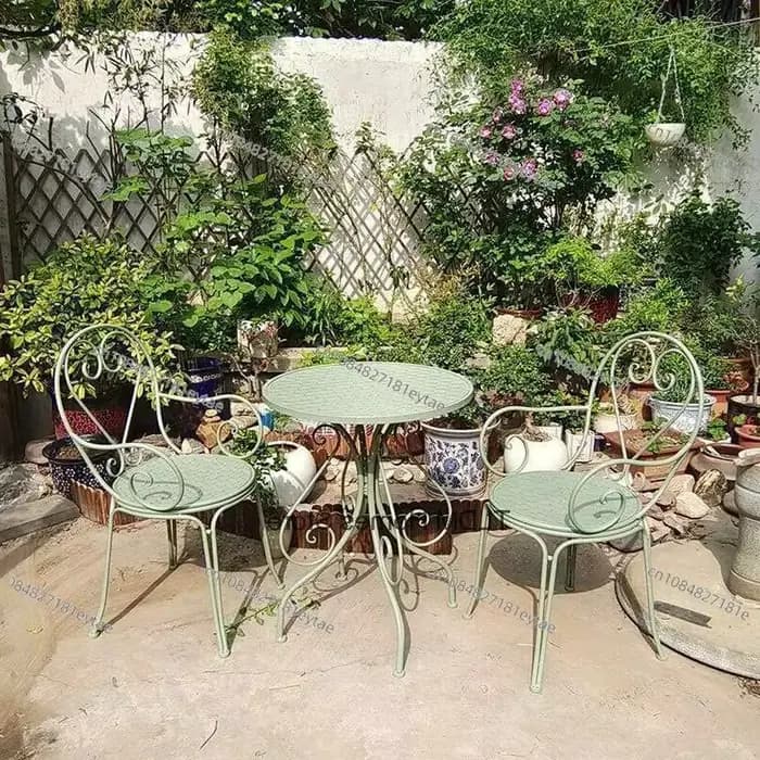 Ensemble de meubles de Patio en plein air en fer européen
