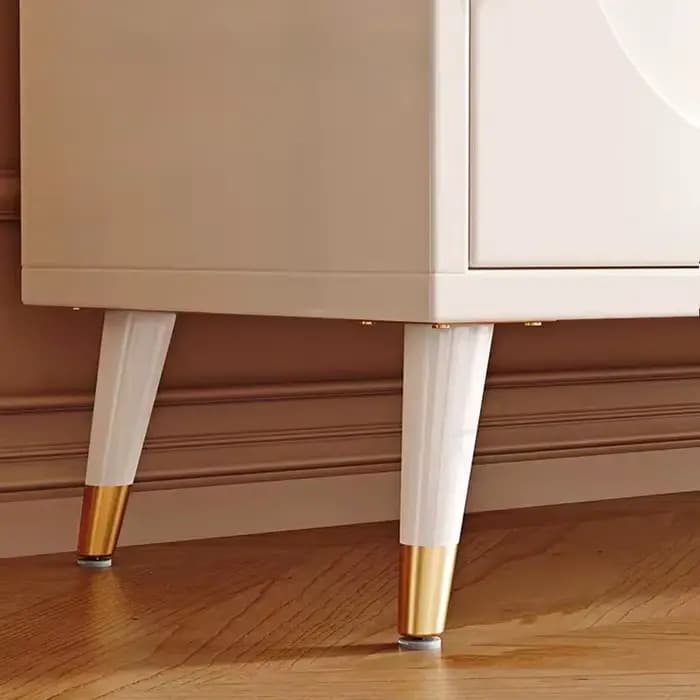4 pièces 10cm pieds de meuble TV en métal pieds de canapé de luxe cône Oblique pieds de Table basse