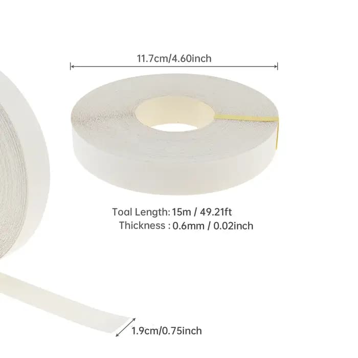 Bande de chant en mélamine adhésive thermofusible de 15m pour table/armoire en contreplaqué avec deux couleurs en option