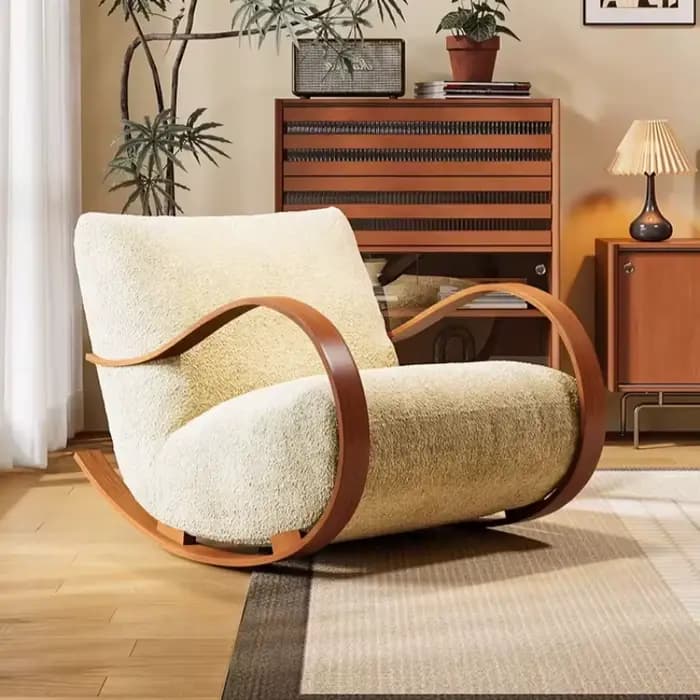 Chaise de jardin et de chambre à coucher avec support dorsal
