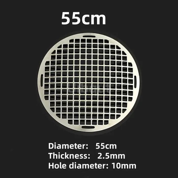 Support de cuisson rond de refroidissement pour Barbecue lisse de 15 à 60cm, feuille de gril de four en fil d'acier inoxydable 304, filet circulaire pour Barbecue