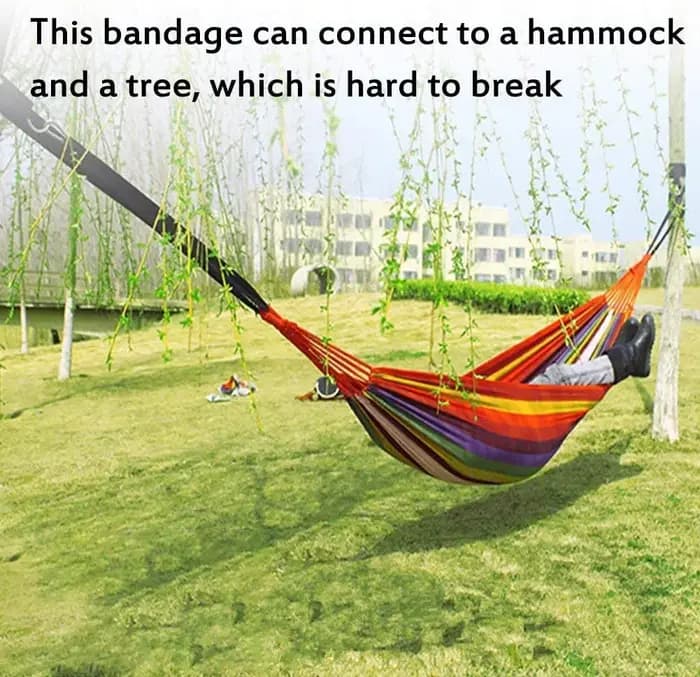 Une paire de Kit de suspension de balançoire d'arbre, sangles de hamac pour Camping, capacité de cha