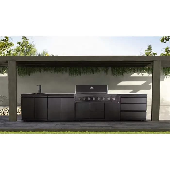 Barbecue en acier inoxydable 2025 pour l'extérieur, îlot de cuisine BBQ intégré, idéal pour l'Australie