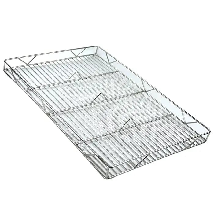 Grille de barbecue rectangulaire en acier inoxydable 304