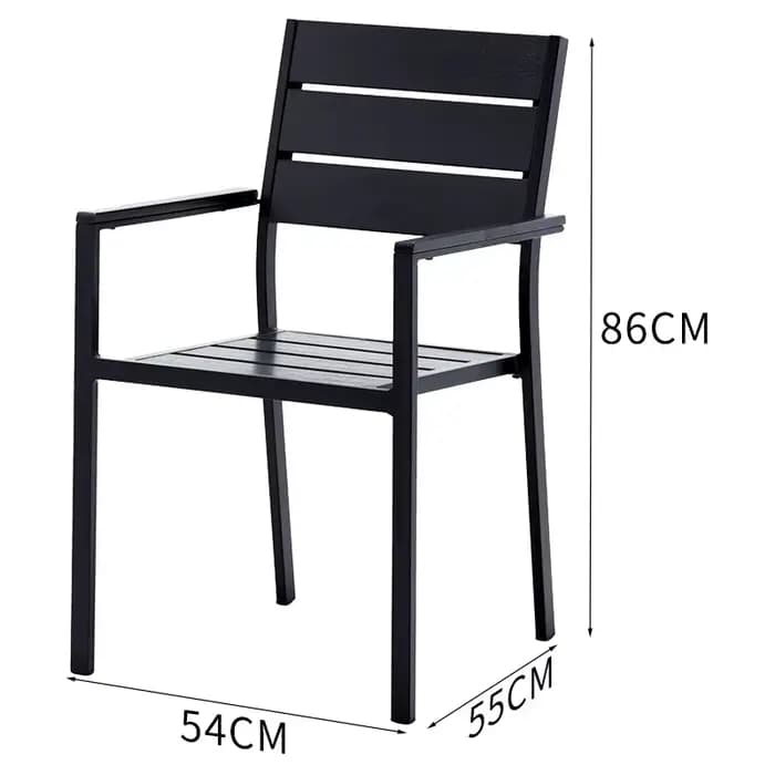 Tables et chaises de patio en bois et plastique, meubles de jardin, tables et chaises d'extérieur, t