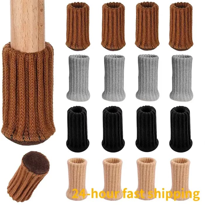 4/8/24 pièces tricoté meubles pieds chaussettes chaise jambe protecteurs de sol chaise jambe chausse